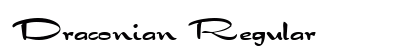 Draconian Regular font free download