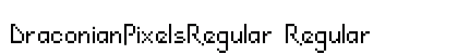 DraconianPixelsRegular Regular Font DraconianPixelsRegular Regular Font Preview