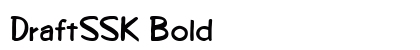 DraftSSK Bold font free download