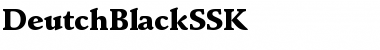 Download DeutchBlackSSK Font