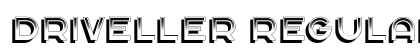Driveller Regular font free download
