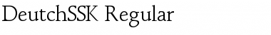 DeutchSSK Regular Font