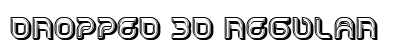 Dropped 3D Regular font free download