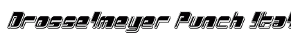 Drosselmeyer Punch Italic Italic Font Drosselmeyer Punch Italic Italic Font Preview