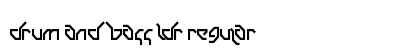 Drum and Bass LDR Regular font free download