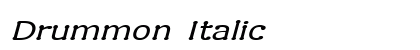 Drummon Italic font free download