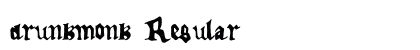 drunkmonk Regular font free download