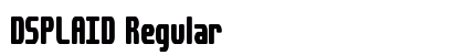 DSPLAID Regular font free download
