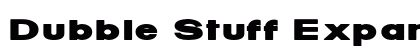 Dubble Stuff Expanded Bold font free download
