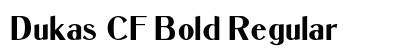 Dukas CF Bold Regular font free download