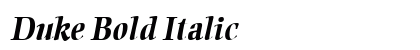 Duke Bold Italic Preview