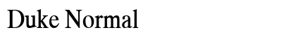 Duke Normal font free download