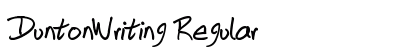 DuntonWriting Regular font free download