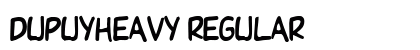 DupuyHeavy Regular Font Preview
