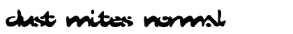 Dust Mites Normal font free download