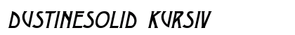 DustineSolid kursiv font free download