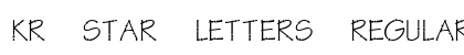 KR Star Letters Regular font free download