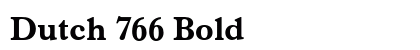 Dutch 766 Bold Preview