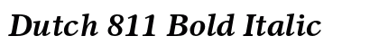 Dutch 811 Bold Italic preview Dutch 811 Bold Italic preview