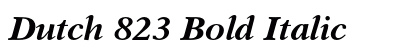 Dutch 823 Bold Italic preview Dutch 823 Bold Italic preview