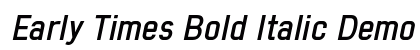 Early Times Bold Italic Demo Regular font free download