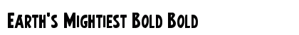 Earth's Mightiest Bold Bold font free download