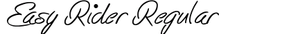 Easy Rider Regular Font Preview