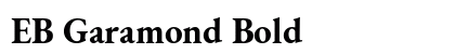 EB Garamond Bold Preview