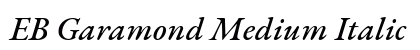 EB Garamond Medium Italic Preview