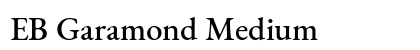 EB Garamond Medium font free download