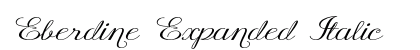 Eberdine Expanded Italic font free download