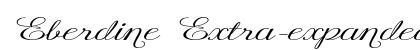 Eberdine Extra-expanded Italic font free download