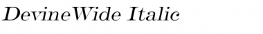 DevineWide Italic Font