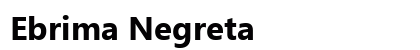 Ebrima Negreta Font Preview