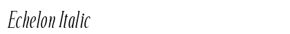 Echelon Italic Preview