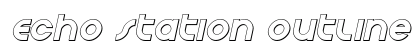 Echo Station Outline Italic Outline Italic font free download