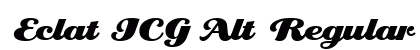 Eclat ICG Alt Regular font free download