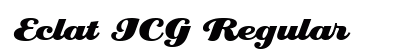 Eclat ICG Regular font free download