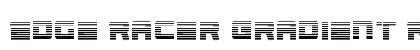 Edge Racer Gradient Regular Font Preview