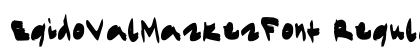 EgidoValMarkerFont Regular (OpenType) Font Preview