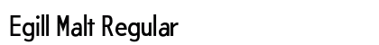 Egill Malt Regular (OpenType) Font Preview
