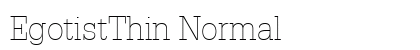 EgotistThin Normal font free download
