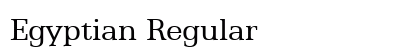 Egyptian Regular font free download