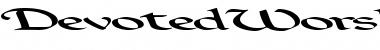 DevotedWorship107 Regular Font