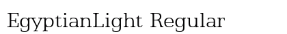 EgyptianLight Regular font free download