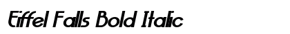 Eiffel Falls Bold Italic Preview