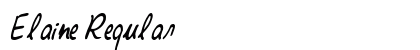 Elaine Regular Font Preview
