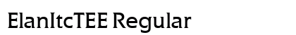ElanItcTEE Regular font free download