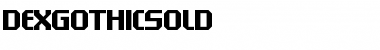 DexGothicSolD Regular Font