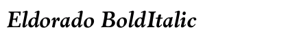 Eldorado BoldItalic font free download